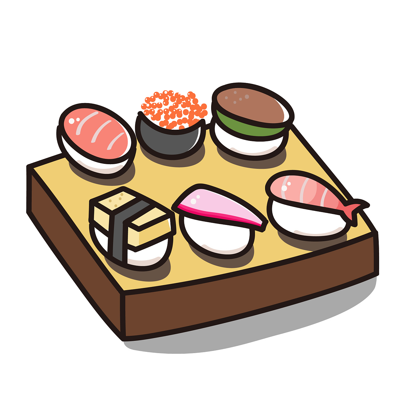 ai插画-寿司