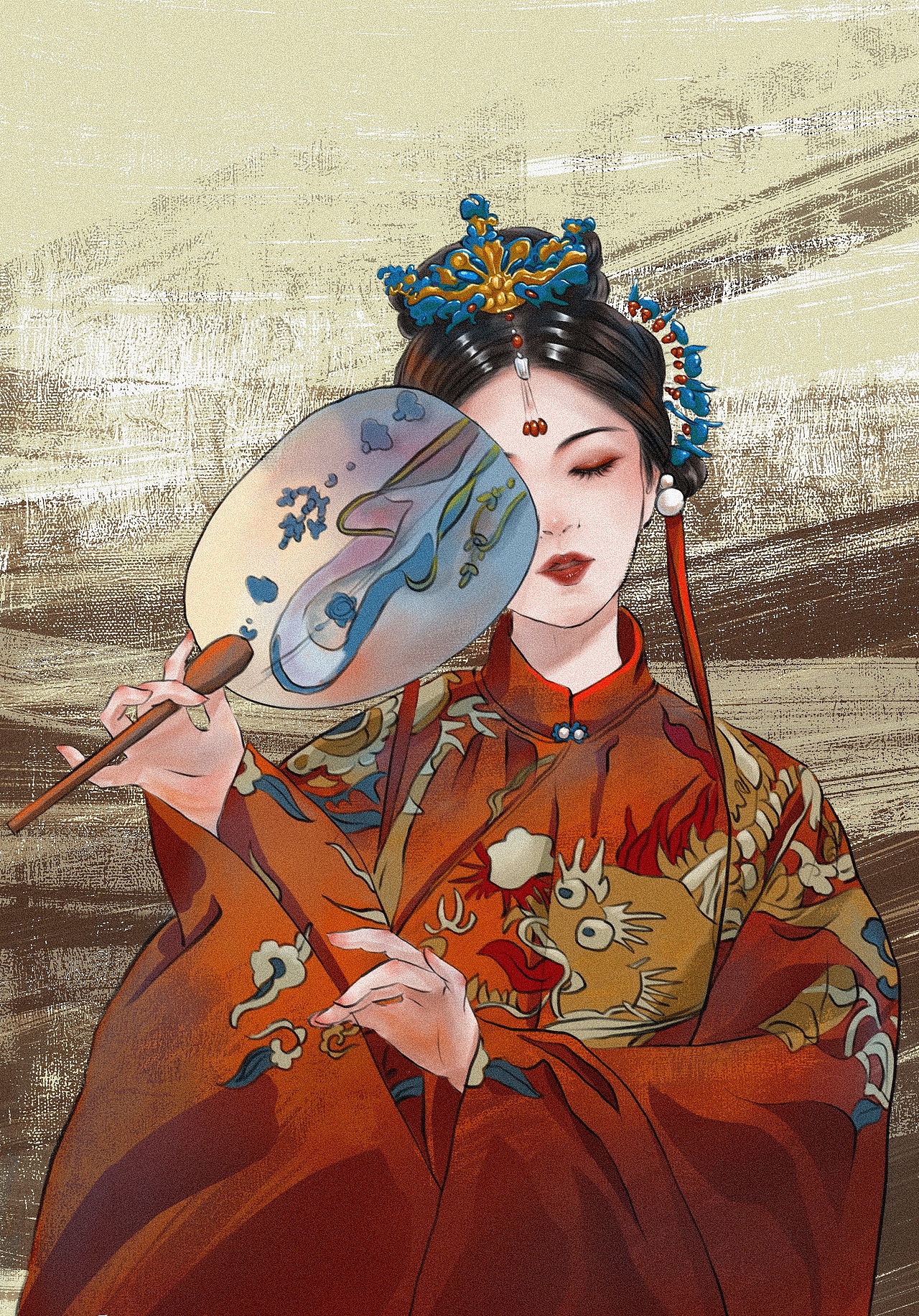 古风插画（图ZMjUxMjIxNjA0） - 艺术插画 - 站酷设计师妖触yao原创素材 - 站酷ZCOOL