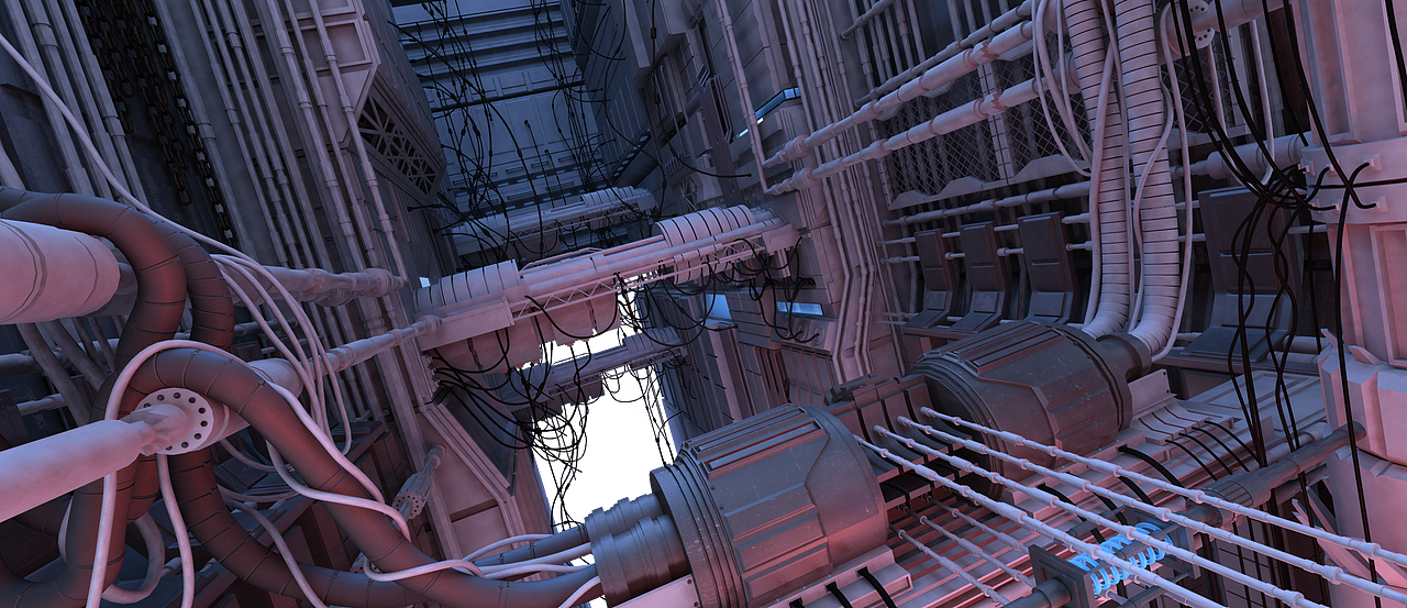 maya科幻场景建模静帧练习