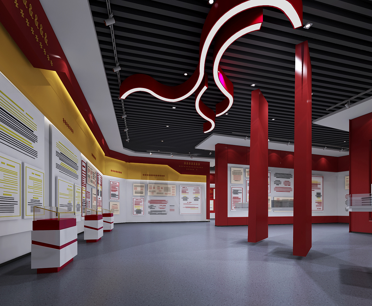 PPG大师漆展厅3D效果图设计 产品展示厅设计|三维|展览|阿杰smac - 原创作品 - 站酷 (ZCOOL)