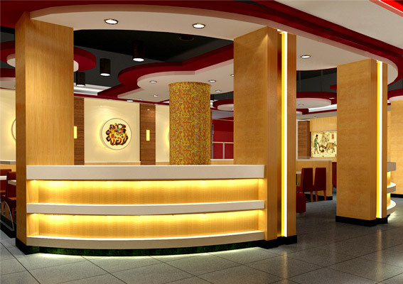 青岛君福蒸包餐饮加盟店设计、中式快餐连锁店