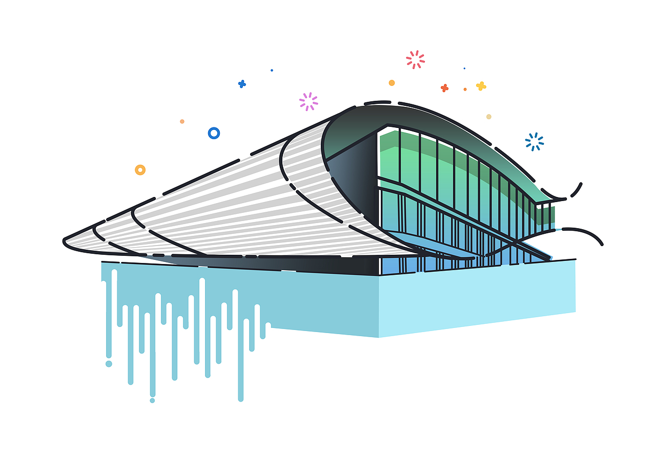 MBE风格——广州地标建筑（图ZNjIyNjMwNDA=） - 图标 - 站酷设计师陈远婷原创素材 - 站酷ZCOOL