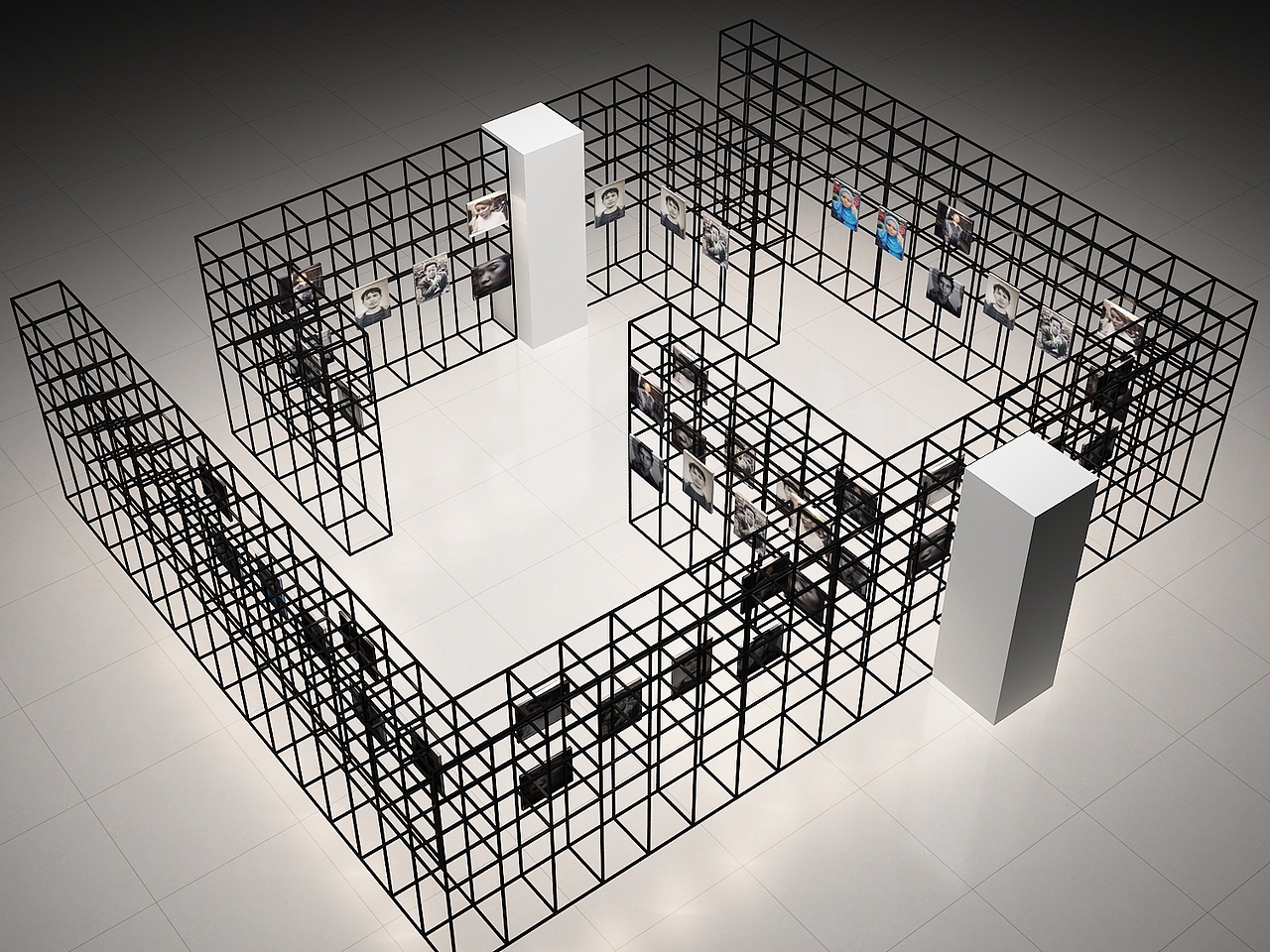 饰品店货架图、饰品店装修设计,精品店货架