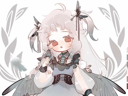 原创Q版角色设计——鸽子&赤狼