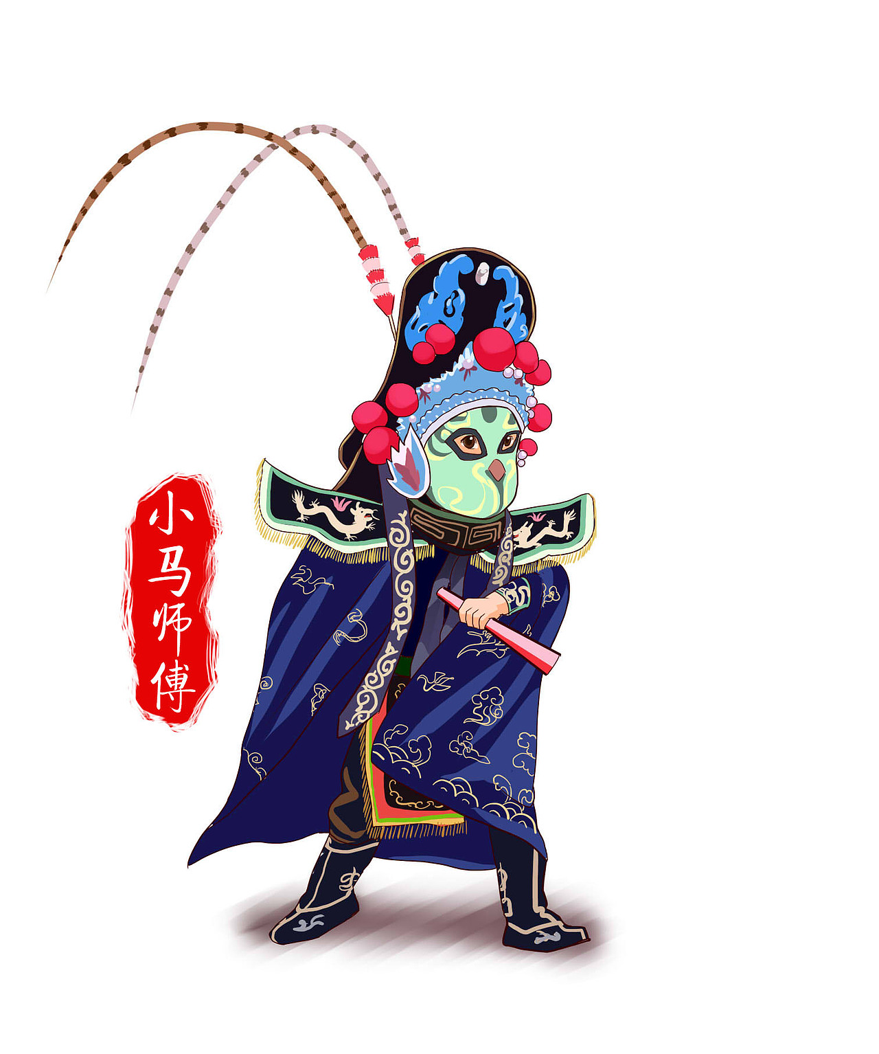 卡通京剧（图ZMTA1MDg3NTQw） - 单幅漫画 - 站酷设计师jjames2008原创素材 - 站酷ZCOOL