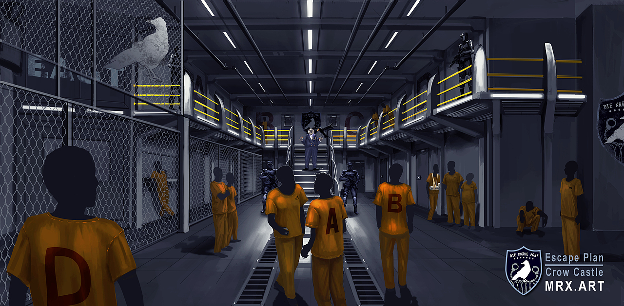 乌鸦堡监狱（图ZMTUxNjI3MjY4） - 概念设定 - 站酷设计师丸子YO原创素材 - 站酷ZCOOL