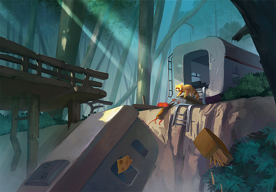 色彩練習(xí)（圖ZMTA2MzcyNDk2） - 游戲原畫 - 站酷設(shè)計(jì)師大眼狼原創(chuàng)素材 - 站酷ZCOOL