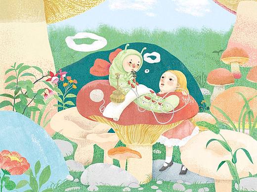 爱丽丝梦游奇境|儿童文学插画作品