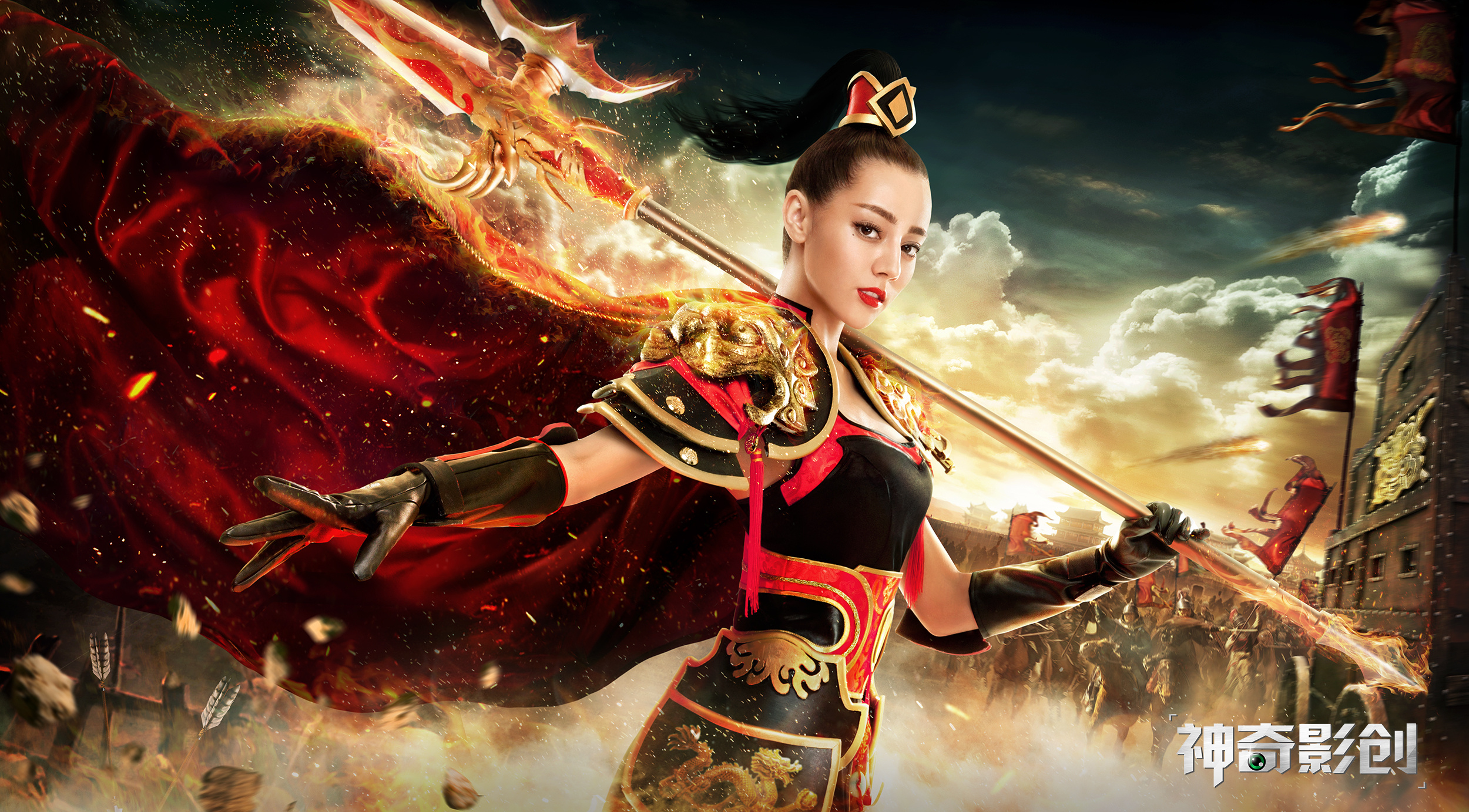 [游戏海报] 女武神&女皇 cosplay by 迪丽热巴