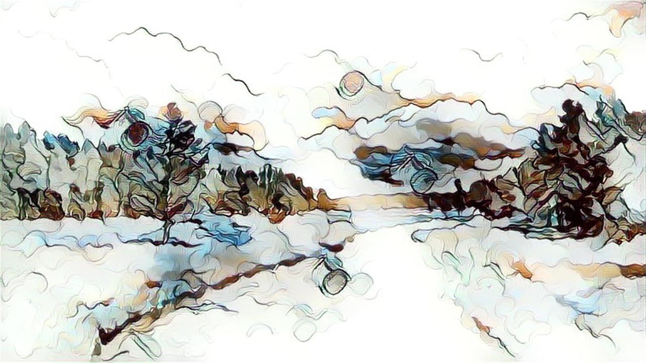 极简水墨抽象艺术