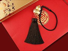 一组红色新年主题页面