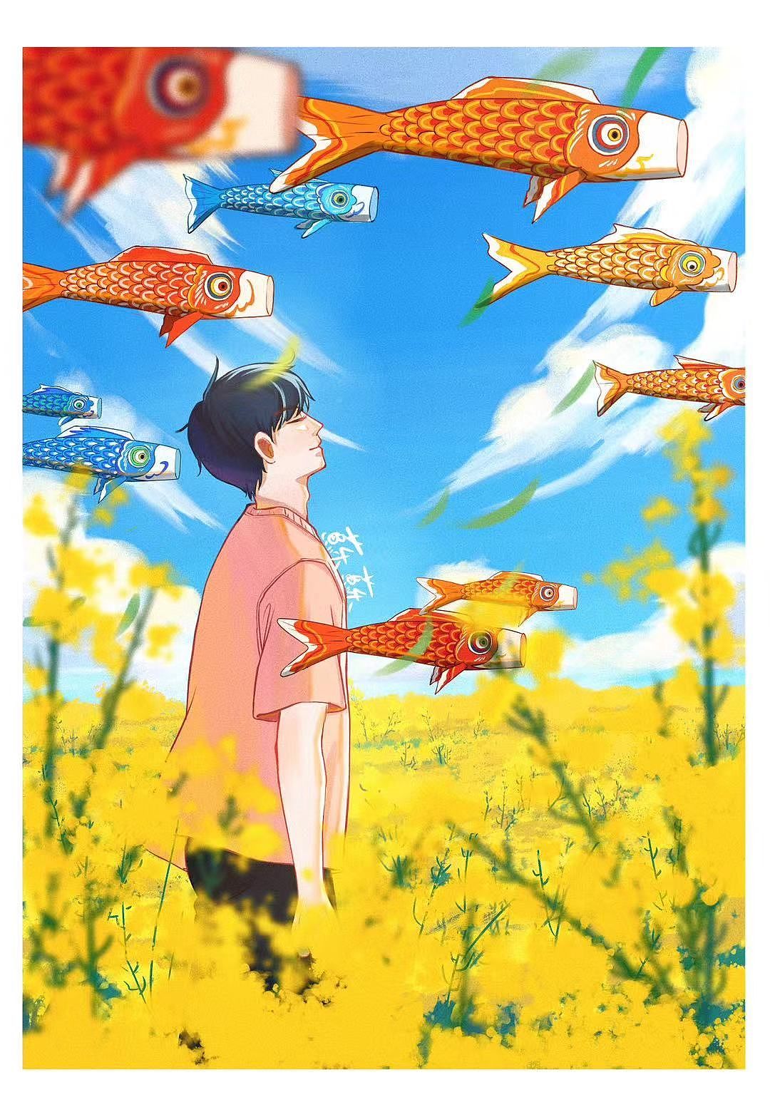 油菜花田（图ZMzQ4MzE4NjEy） - 商业插画 - 站酷设计师超爱香菜鸭原创素材 - 站酷ZCOOL