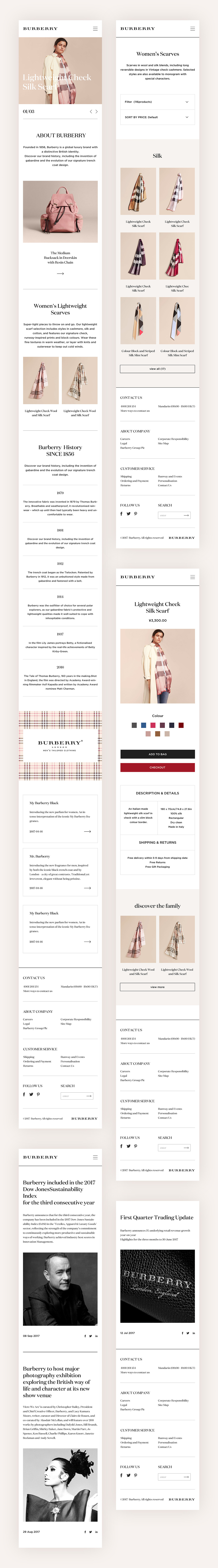 贾茜茜—Burberry官网练习（图ZOTQ3NTc4OTY=） - 企业官网 - 站酷设计师贾吃鱼原创素材 - 站酷ZCOOL