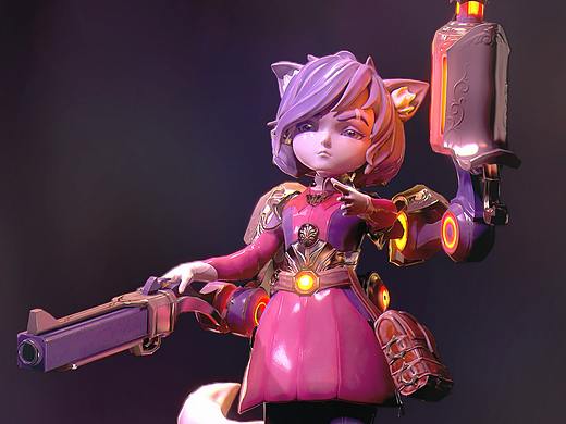 DROCK丨3D游戏角色设计：学生作品分享~