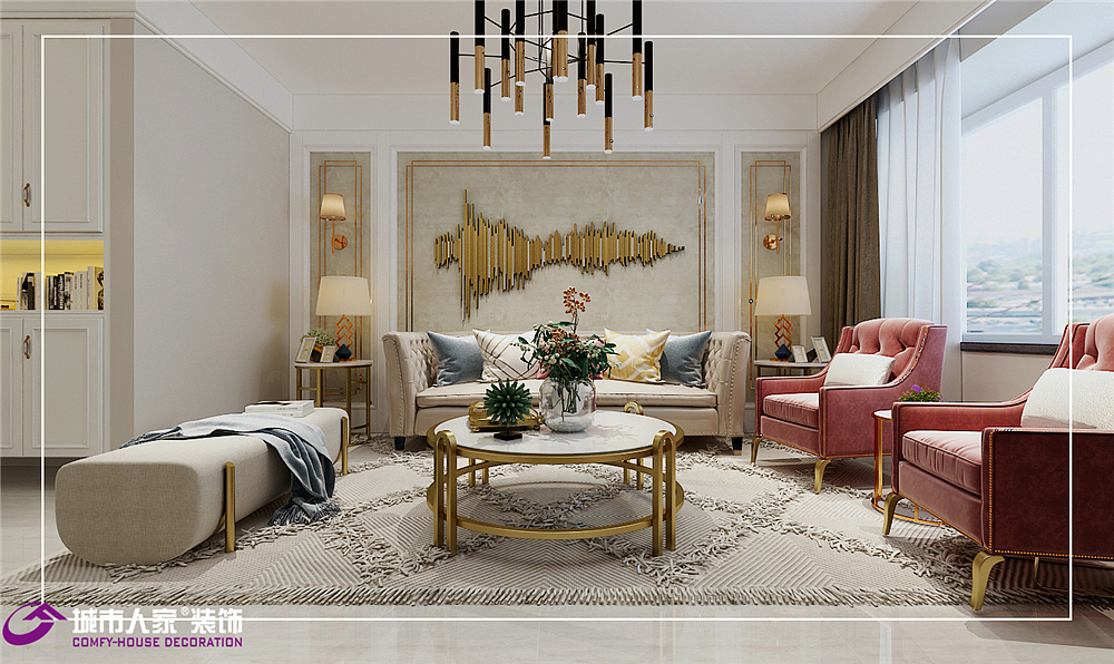 山景舜园100㎡三室现代轻奢风格装修（图ZMTYxODE4OTY4） - 家装设计 - 站酷设计师济南城市人家装修原创素材 - 站酷ZCOOL