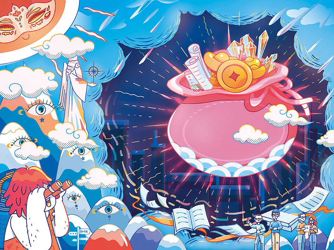 魔盒（图ZMjYxOTMzODk2） - 商业插画 - 站酷设计师江小小小白原创素材 - 站酷ZCOOL
