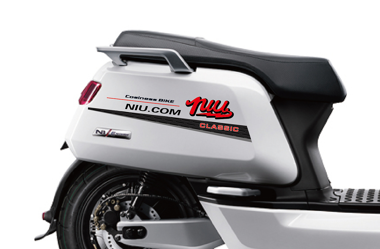 小牛电动车贴花