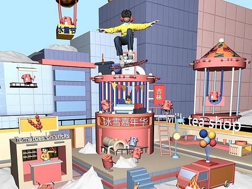 畅玩北国（个人主页-ZNTk3NzE1MTY=） - 海报 - 站酷设计师F熙宝儿原创素材 - 站酷ZCOOL