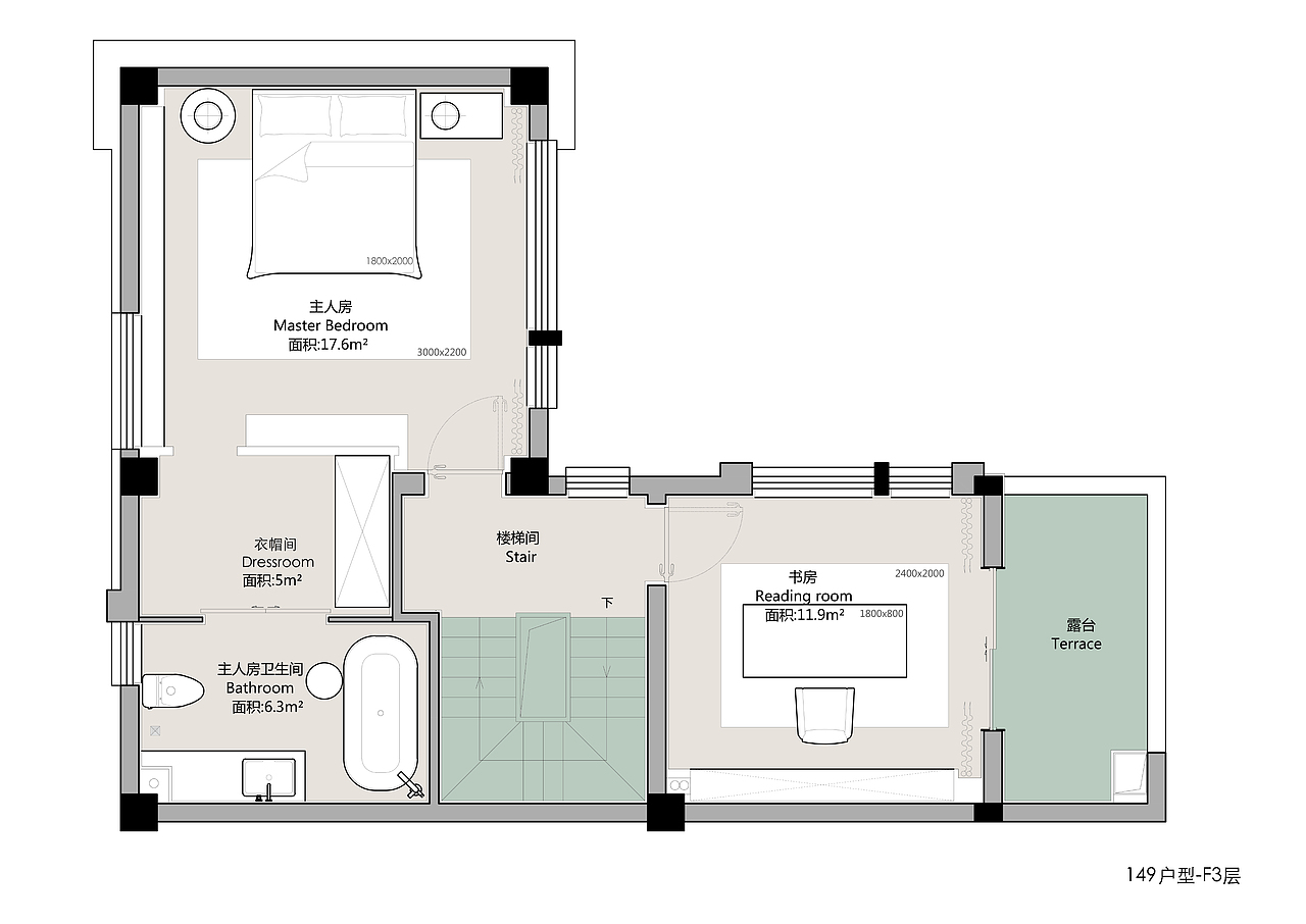 品鉴 | 建瓯伟润·铂樾府样板房 别墅149户型