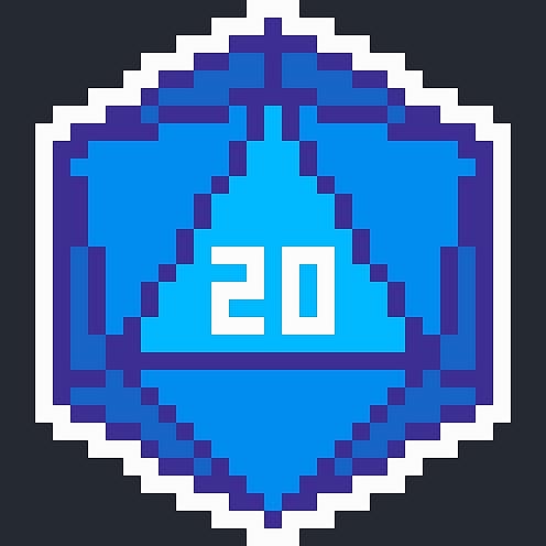 d20 骰子（图ZMzAwMTY4NDk2） - 像素画 - 站酷设计师Alphard_Zeppelin原创素材 - 站酷ZCOOL