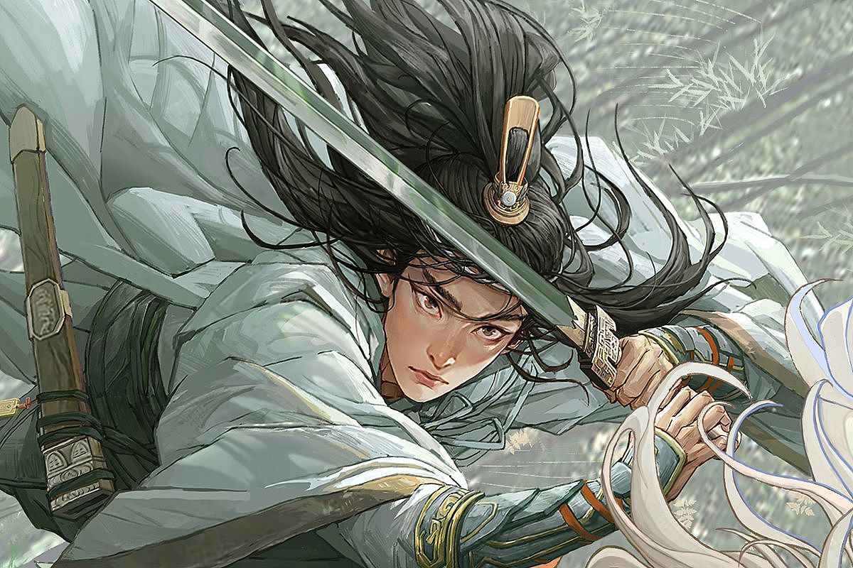 砚月书写，河倾入江夜。（图ZMzQ2NDg1NDE2） - 概念设定 - 站酷设计师徐子晖cicman原创素材 - 站酷ZCOOL