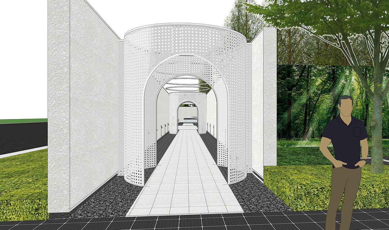 中南·珑悦现代示范区景观SU模型下载