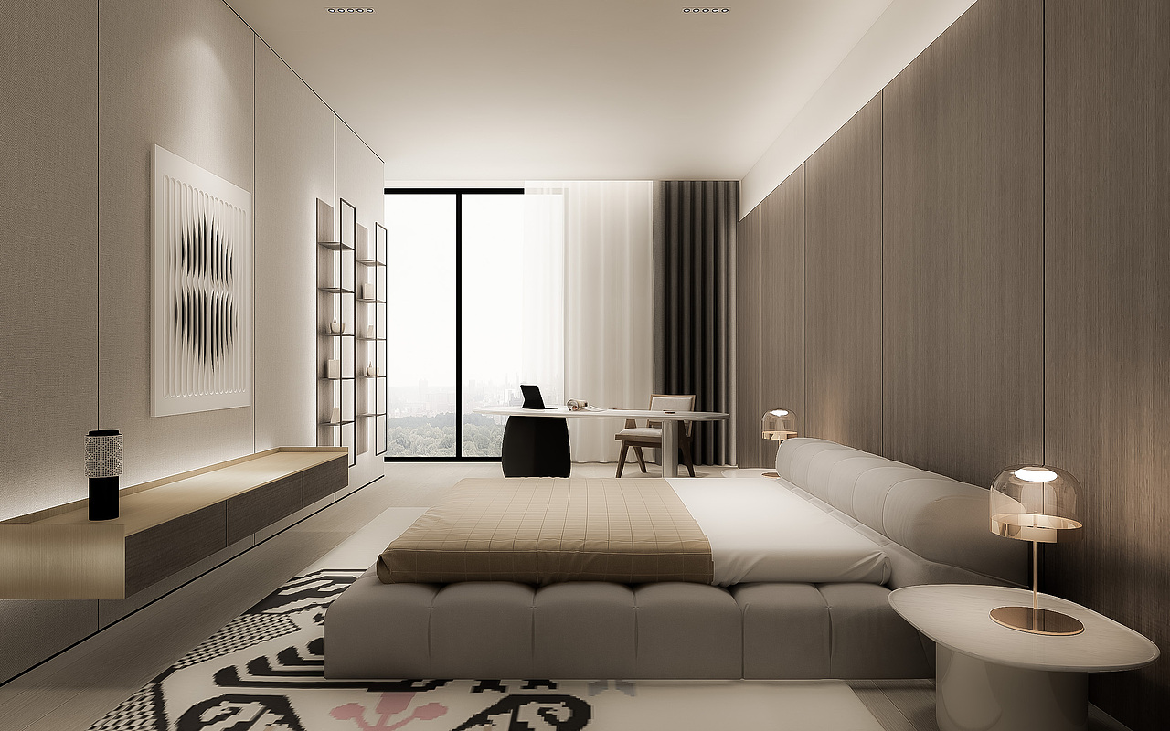 意式极简风格 施工图 效果图