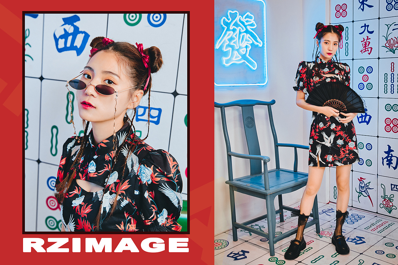 rz同学监制|刘淑珍品牌|三福跟网红小姐姐去打卡拍的一组国潮穿搭厦门