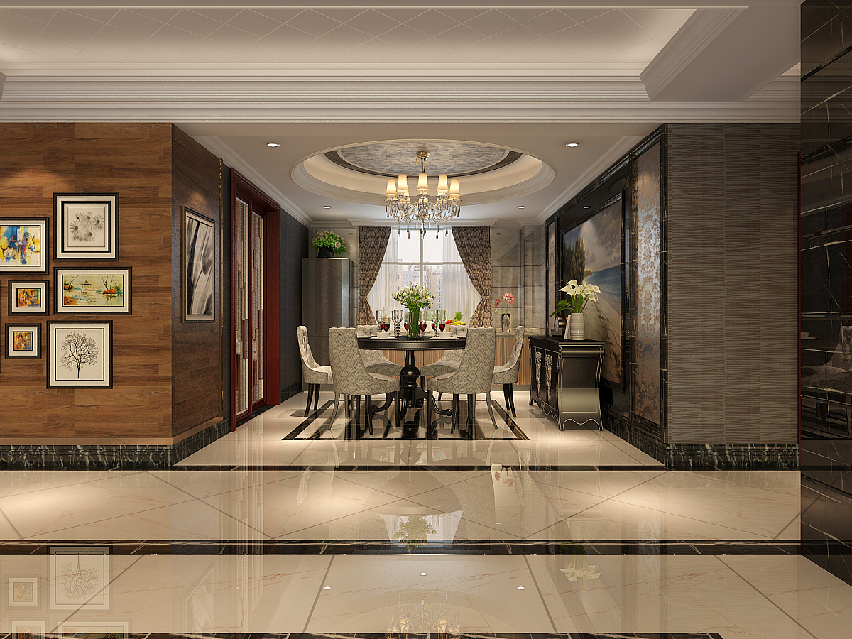 奥北公元137㎡三室两厅两卫现代简约风格装修效果图-金舍装饰