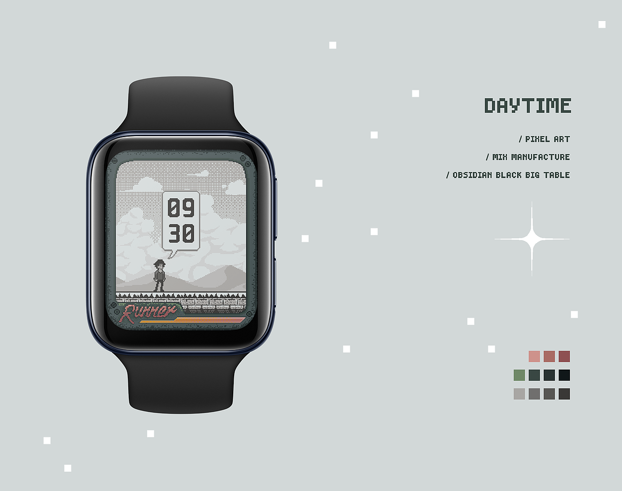 Runner ✖ OPPO Watch 表盘设计大赛（图ZMjA1ODI3NjA4） - 主题/皮肤 - 站酷设计师JinChu原创素材 - 站酷ZCOOL