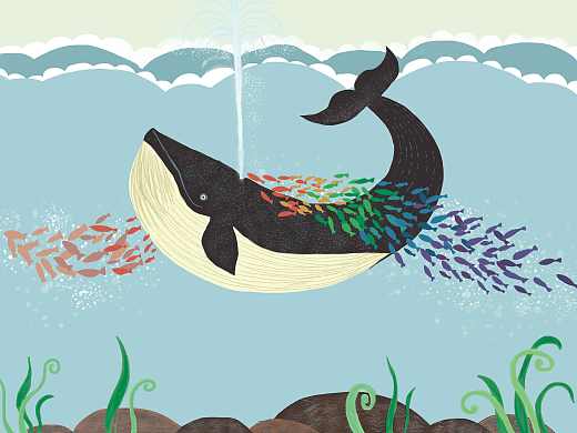 大魚與船（個(gè)人主頁-ZMTY3MjcxODg=） - 兒童插畫 - 站酷設(shè)計(jì)師薇醬原創(chuàng)素材 - 站酷ZCOOL