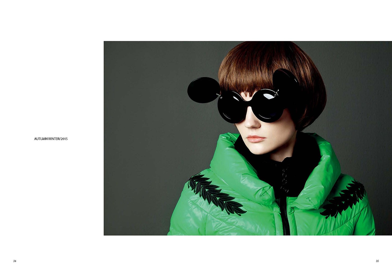 女装羽绒服品牌样宣