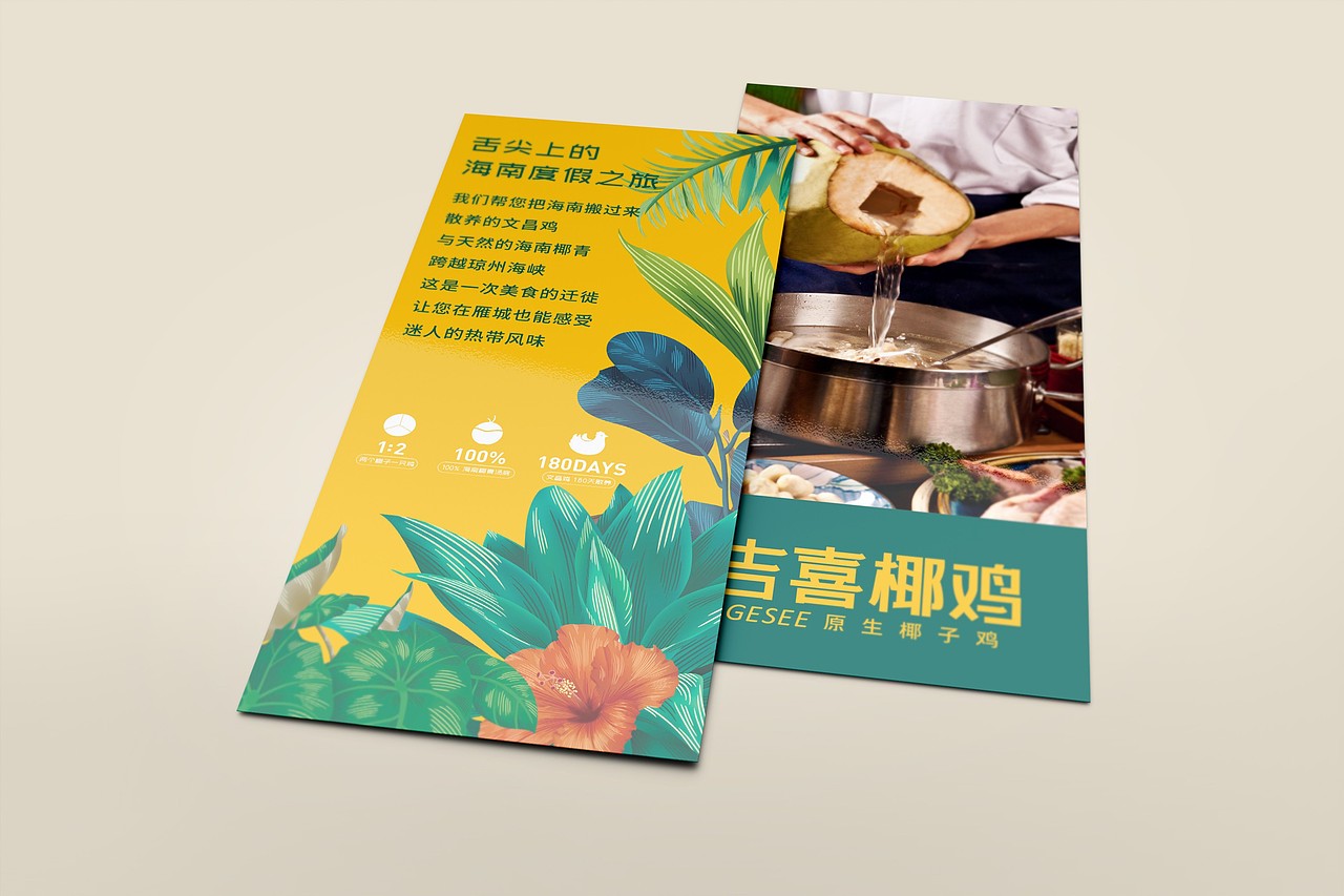 吉喜椰鸡——原生椰子鸡 （两个椰子一只鸡）（图ZMTQ2NTQ1OTQ0） - 品牌 - 站酷设计师湖南意合品牌原创素材 - 站酷ZCOOL