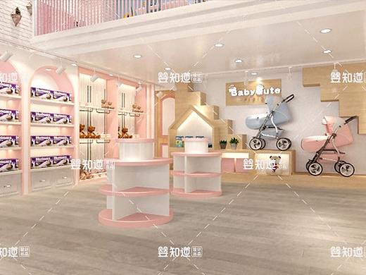 河源母婴店铺装修|河源母婴店铺设计|婴知道设计效果图