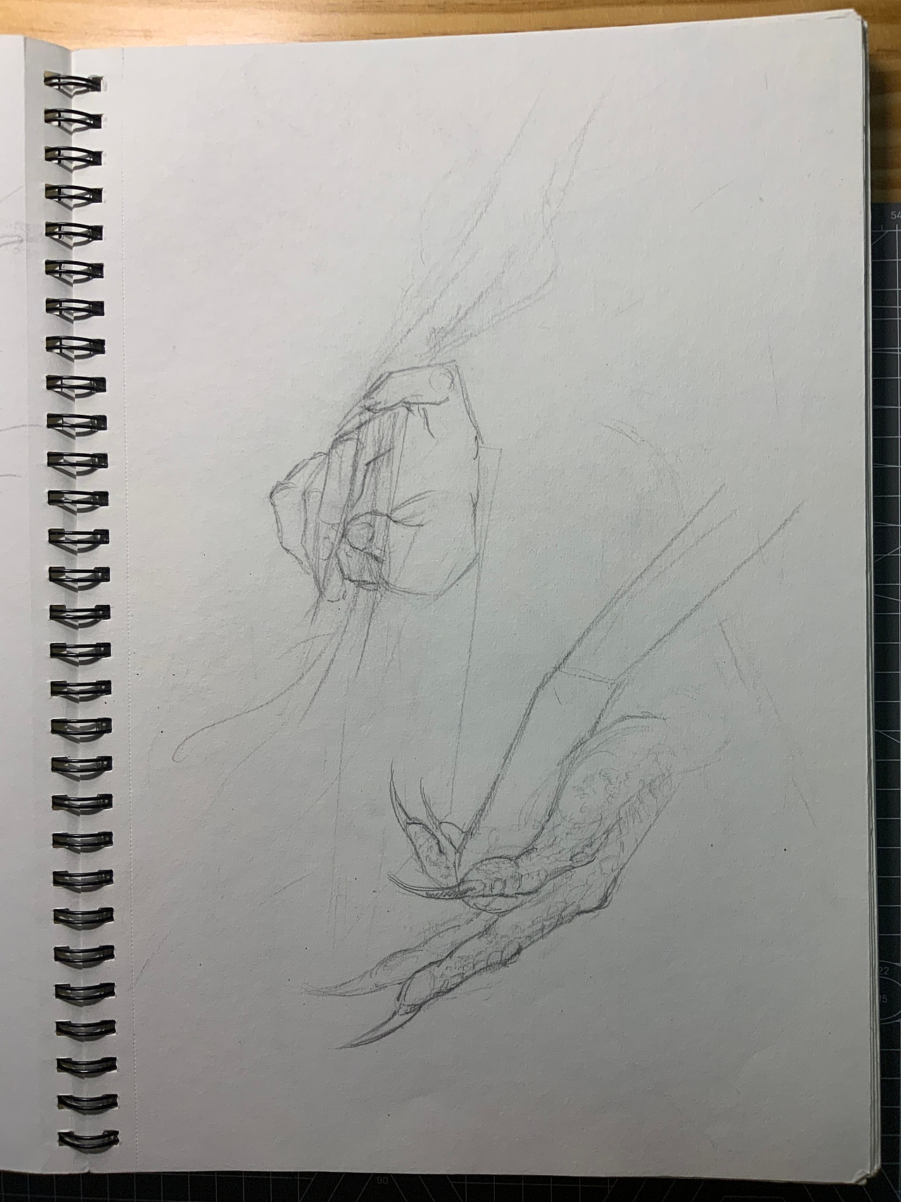 《辰玄帝》手稿3:手部动作设计