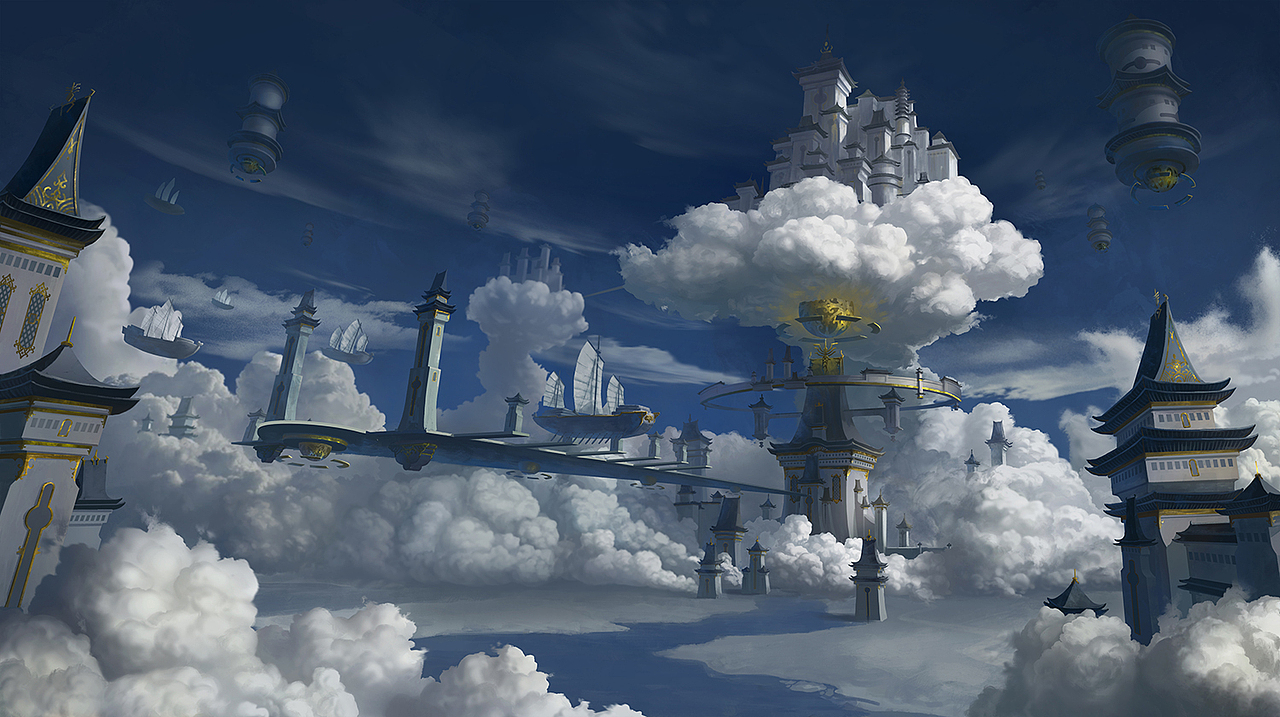 云上城幻想中国风by旅行家树先生