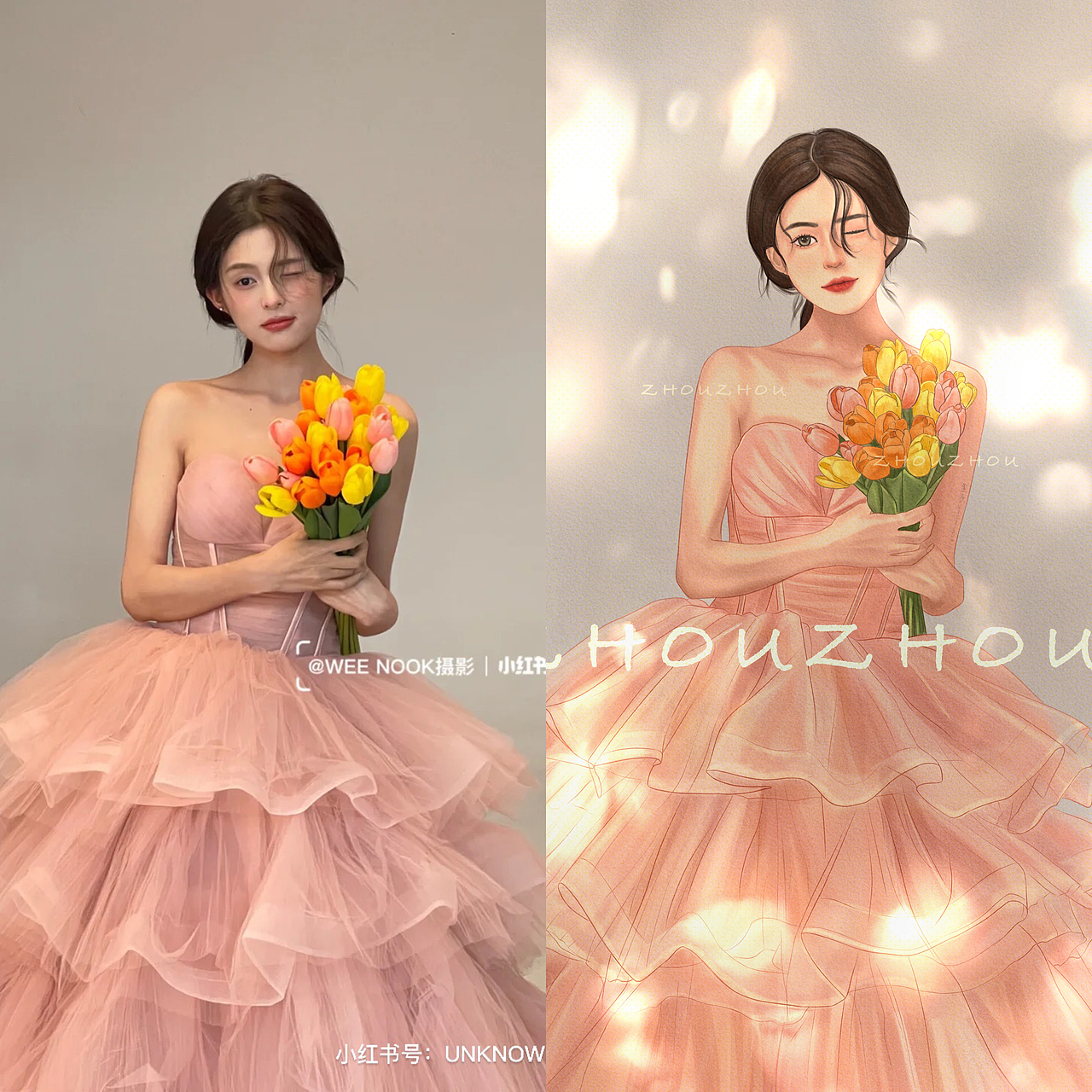 温柔可爱女孩（图ZMzE2MzYxNTg0） - 创作习作 - 站酷设计师屿晚_原创素材 - 站酷ZCOOL