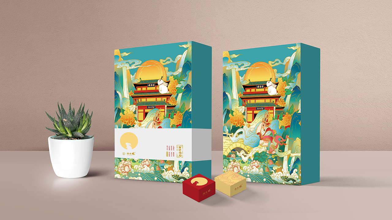 中秋礼盒包装设计（图ZMTc3MTg1MzAw） - 商业插画 - 站酷设计师Jcoco原创素材 - 站酷ZCOOL