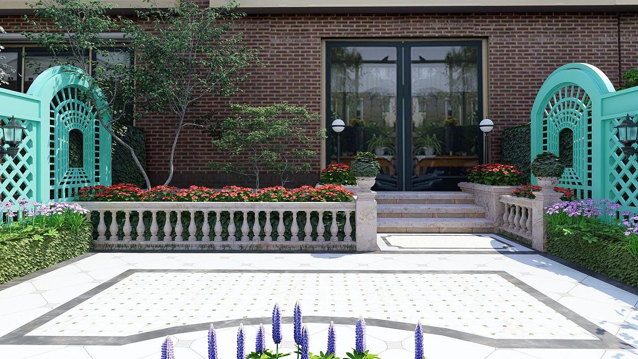 欧式小花园（图ZMzIzNjQxNDY0） - 景观设计 - 站酷设计师温澜潮生_ewan原创素材 - 站酷ZCOOL