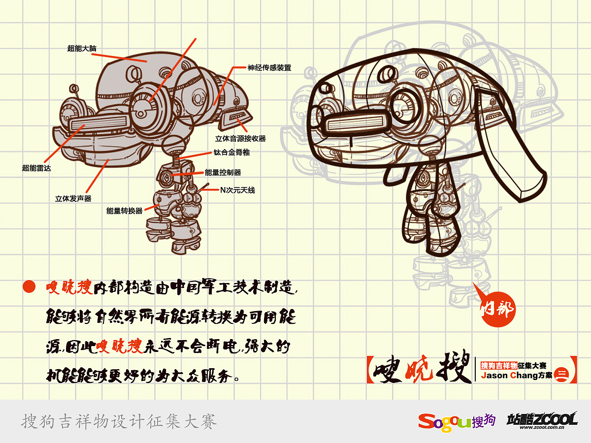 搜狗吉祥物征集大赛--《嗖晓搜》（图ZMTA1ODE2MzY=） - IP形象 - 站酷设计师沙特阿普原创素材 - 站酷ZCOOL