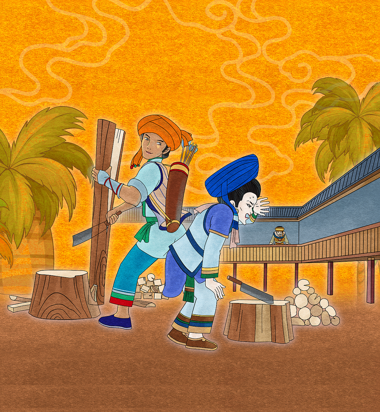 绘本《阿诗玛》（图ZOTA3MDYzMjA=） - 绘本 - 站酷设计师木棱原创素材 - 站酷ZCOOL