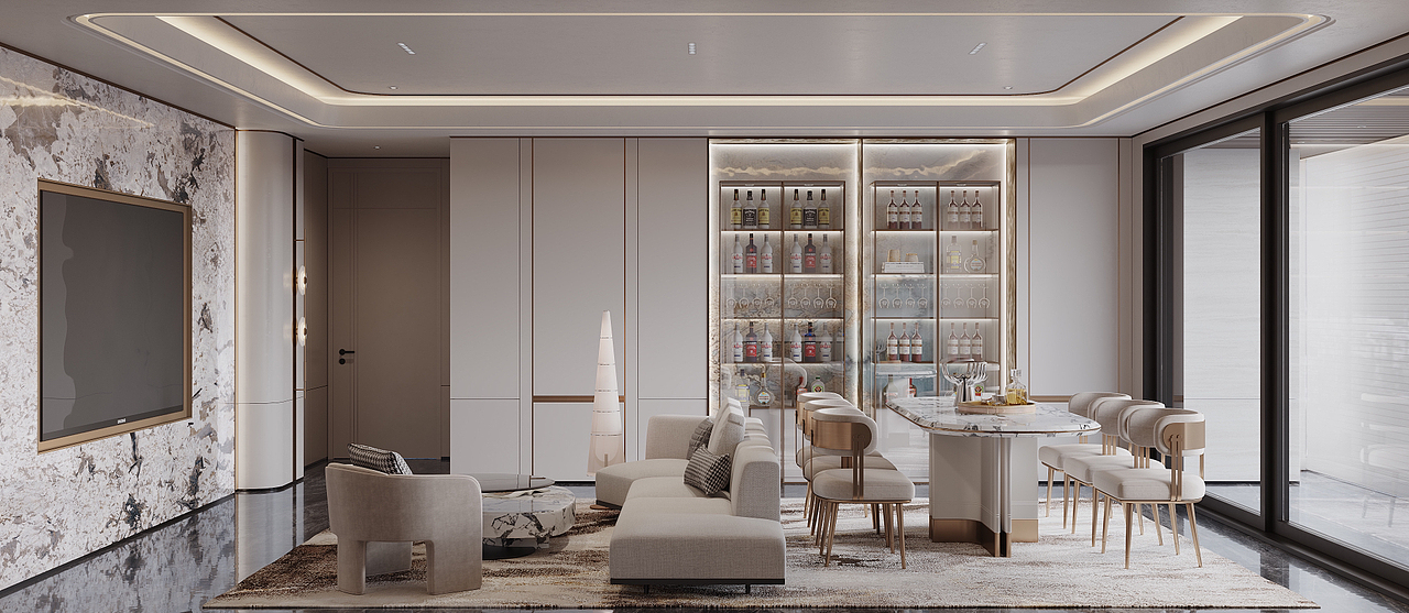 轻奢大平层（二）（图ZMzUwMzE4Mzky） - 家装设计 - 站酷设计师墒增墒减原创素材 - 站酷ZCOOL