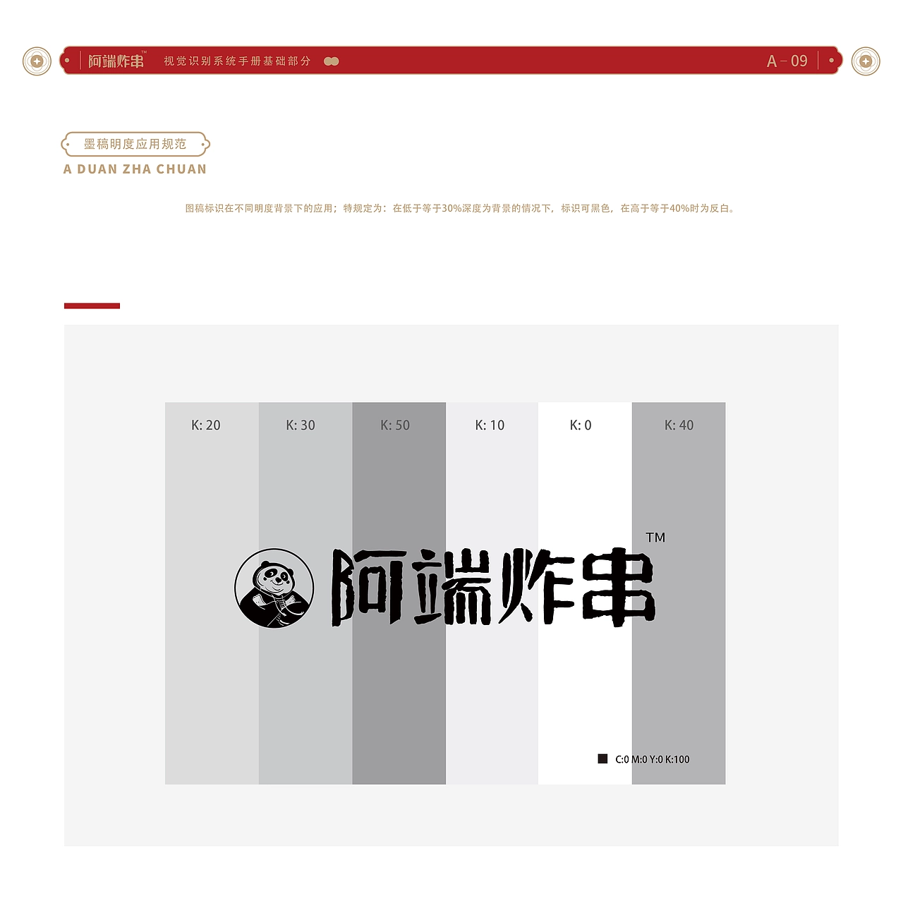 VIS系统设计 VI视觉手册 阿端炸串