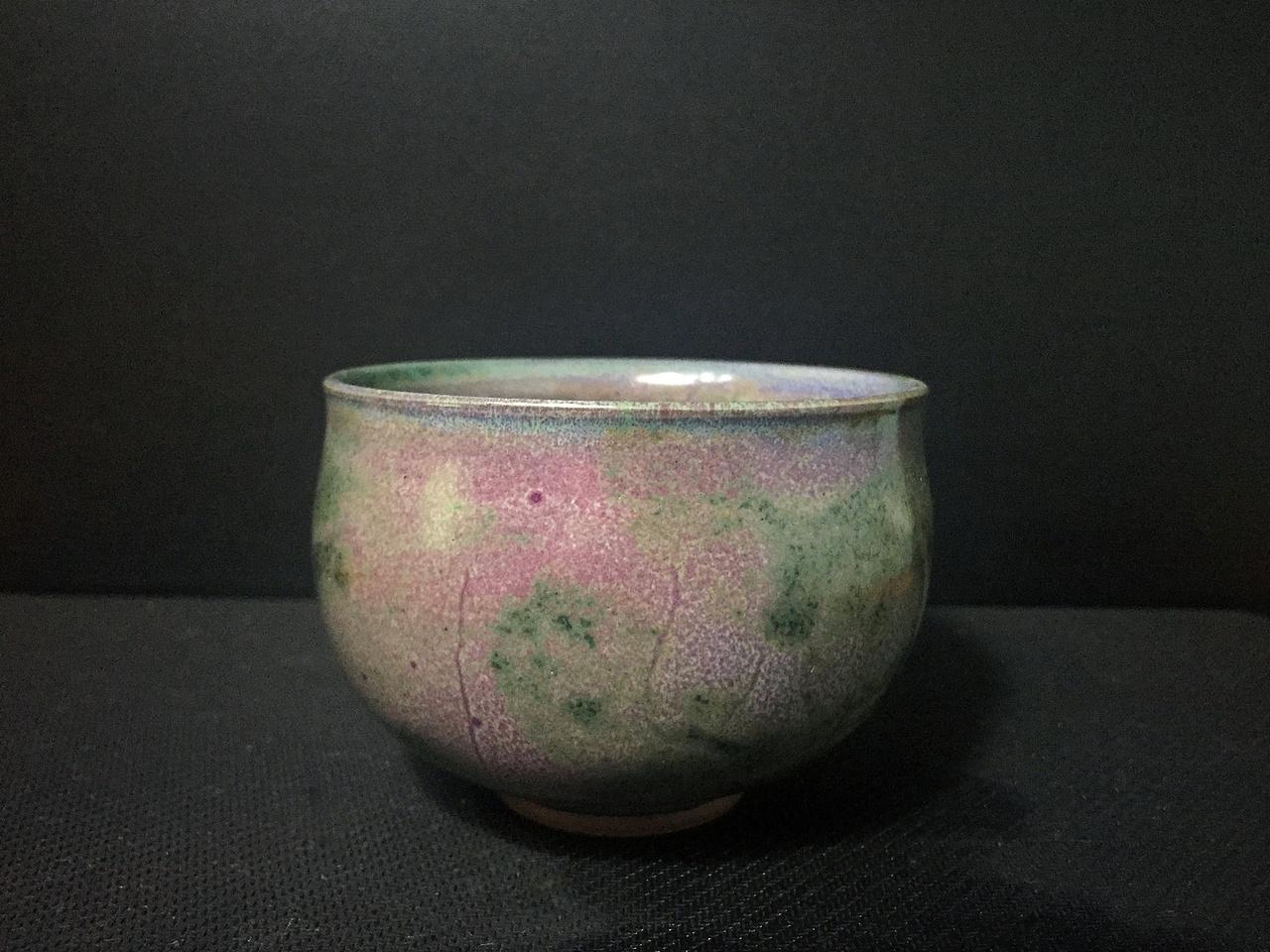 晚霞上点滴的青翠