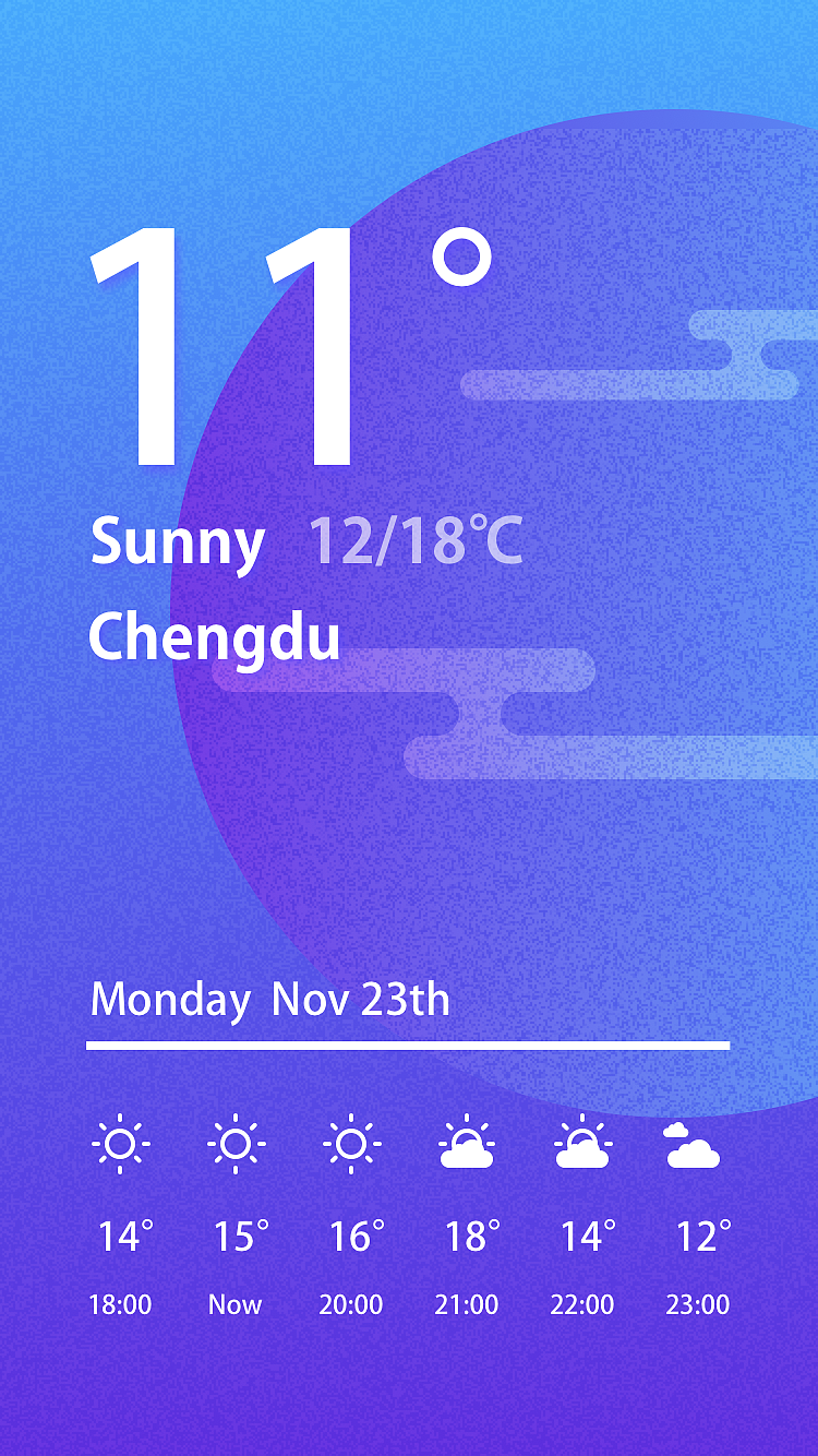 设计师最爱做的界面之天气