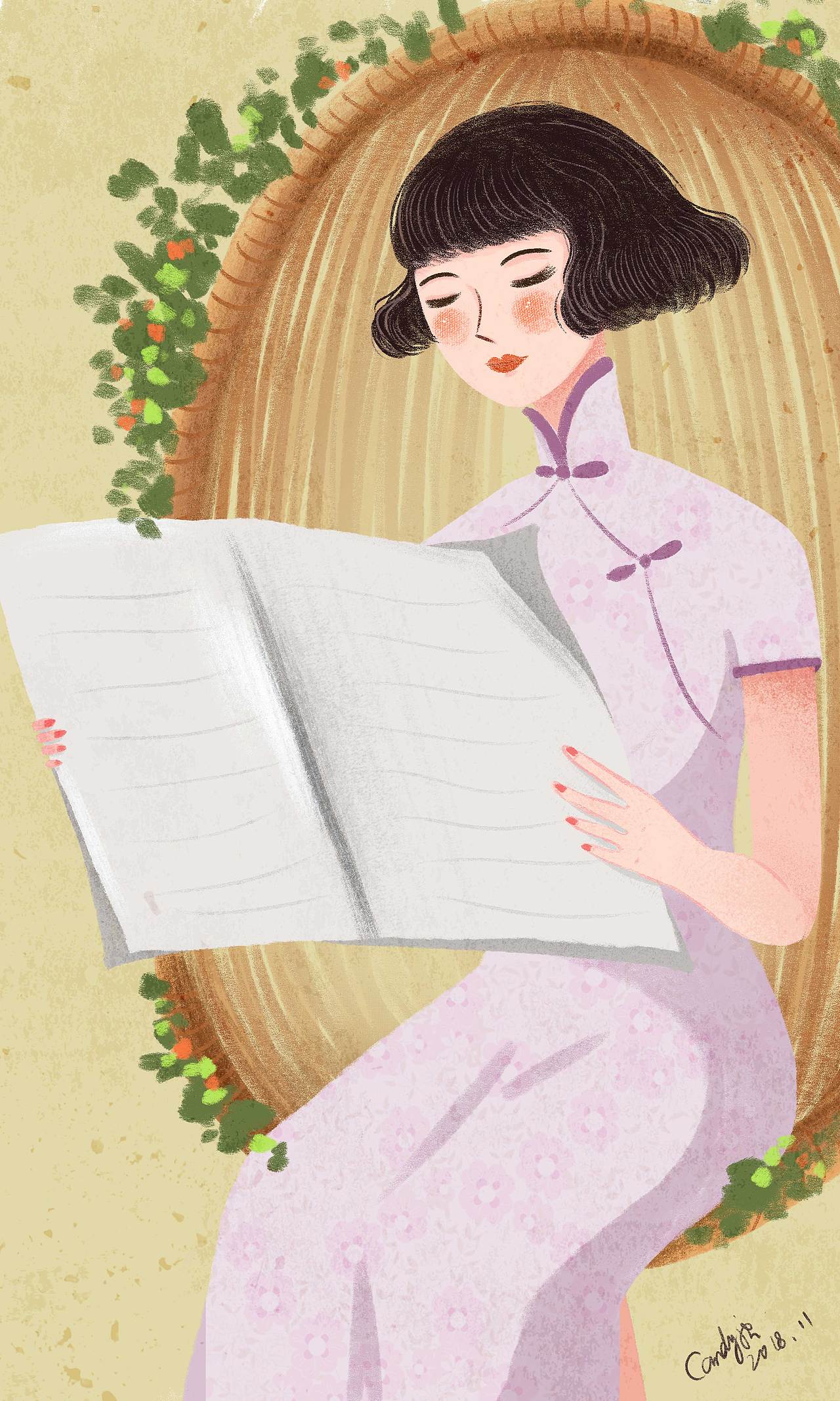 旗袍美女（图ZMTM3MjE0NTAw） - 创作习作 - 站酷设计师唐糖叫你吃糖原创素材 - 站酷ZCOOL