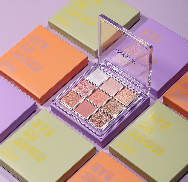 九色眼影盘包装设计(彩色包装)