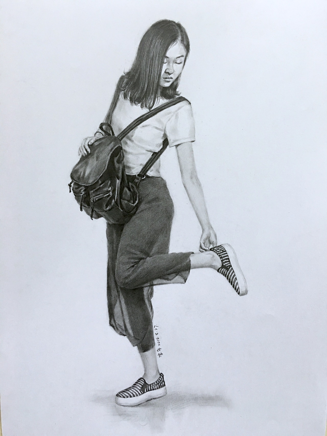 慢写作品《俏皮女孩》——art_小冬