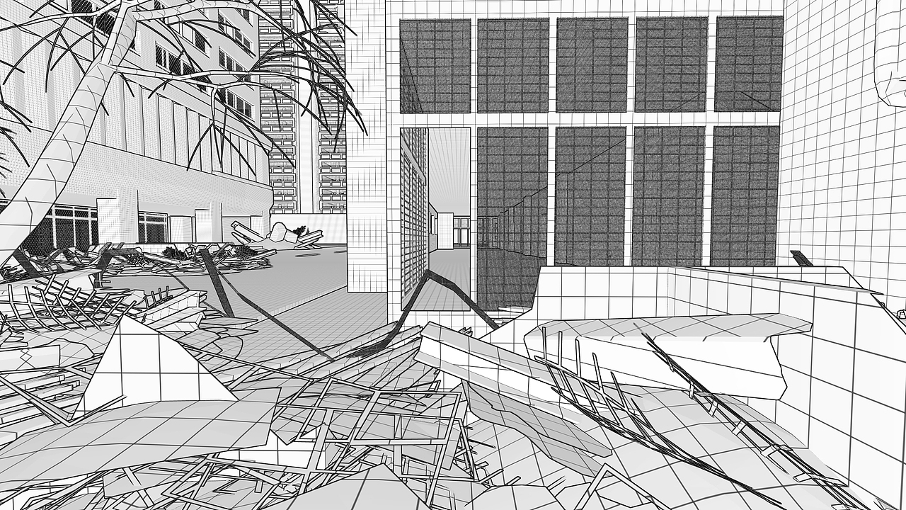 工业设计犀牛rhino3d建模废墟城市第三季场景动画渲染
