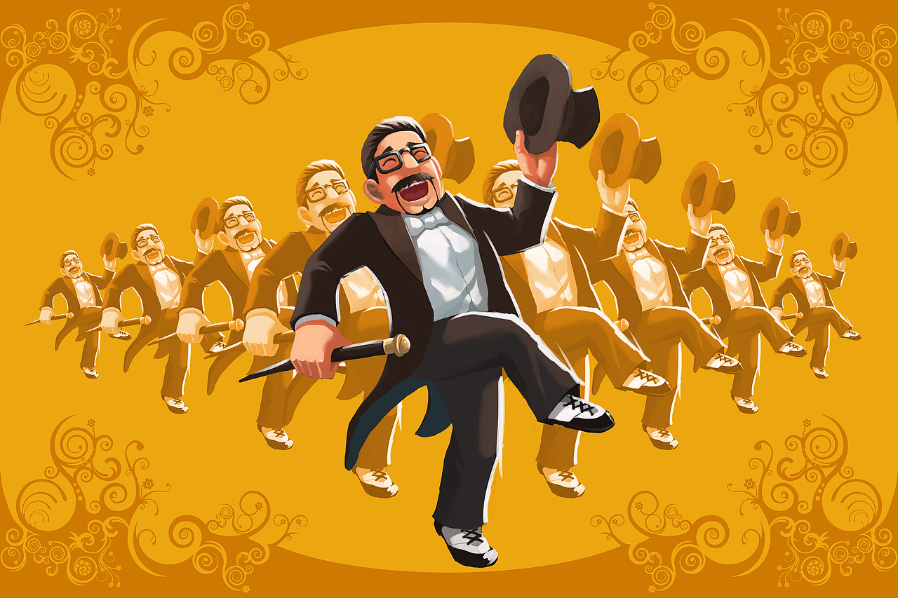 手绘喜先生（图ZNTQ2MDY2OTI=） - 品牌 - 站酷设计师王四蛋儿原创素材 - 站酷ZCOOL